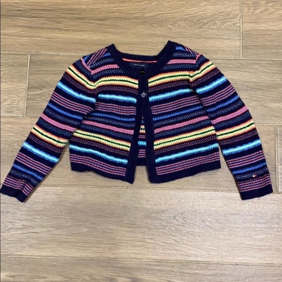 Tommy Hilfiger Kids Girl Knit Striped Cardigan Pink Leggings Outfit Size 2-3T - Picture 2 of 9